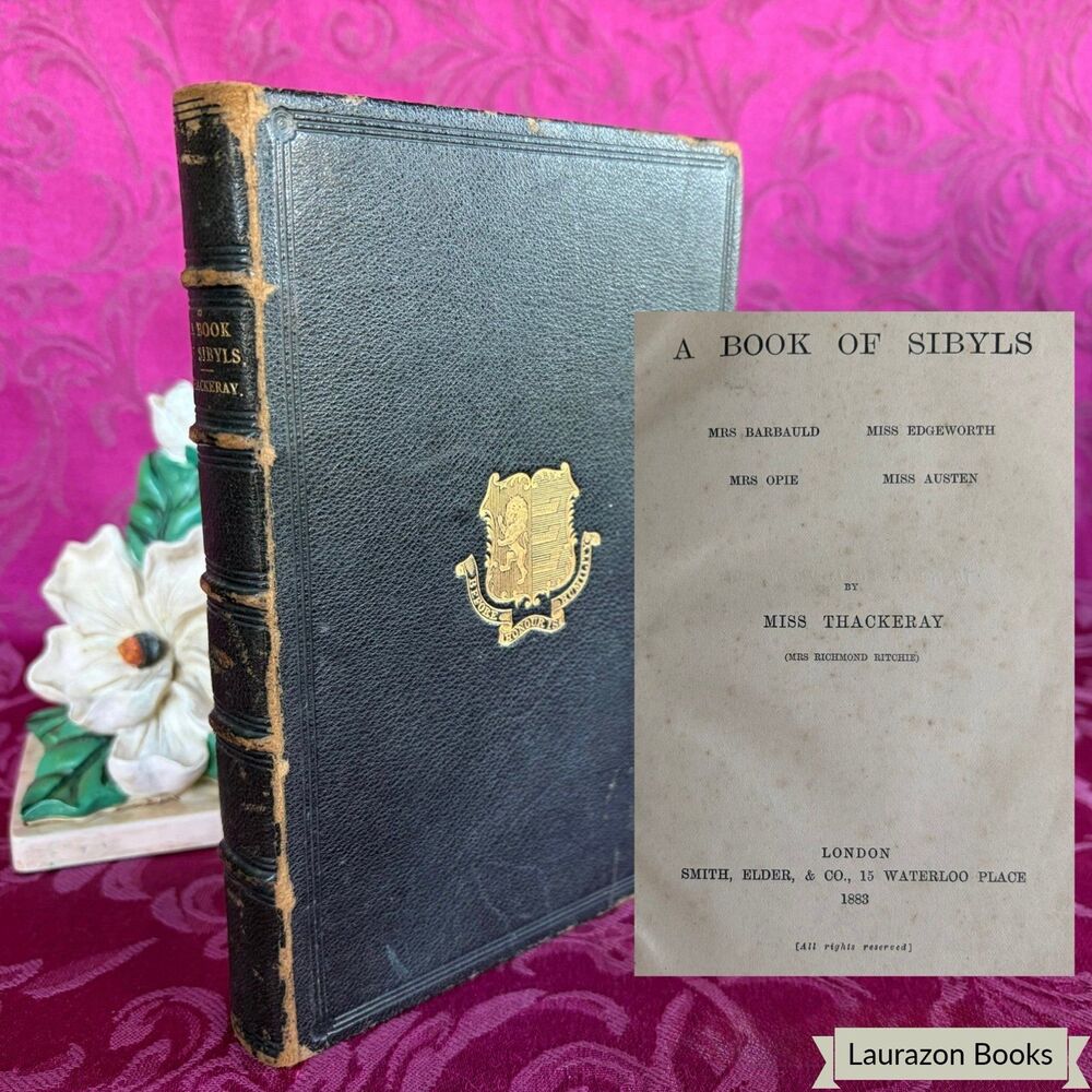 1883 A Book of Sibyls, Anne Thackeray Ritchie, Scarce First Edition, Jane Austen